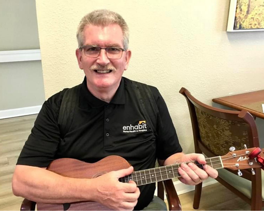 What does a hospice chaplain do? They provide compassionate care during the end-of-life journey. And Dave does so through his unique gift of musical talent.