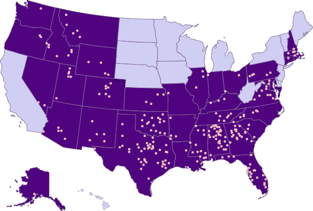 Find us nationwide